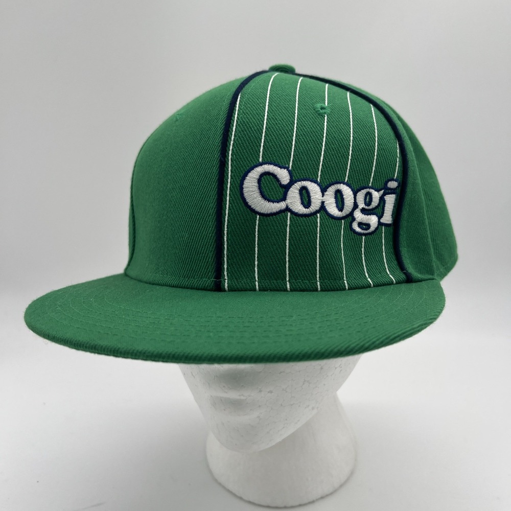 Coogi Hat Ball-Cap Green Men's Fitted Sz 7 1/4 Embroidered‎ Design Vintage~VGUC
